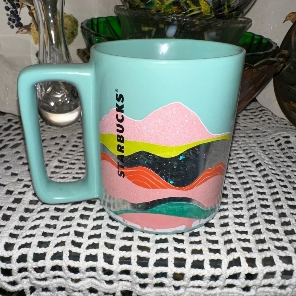 Starbucks Spring 2020 Teal Pink Holographic Mug